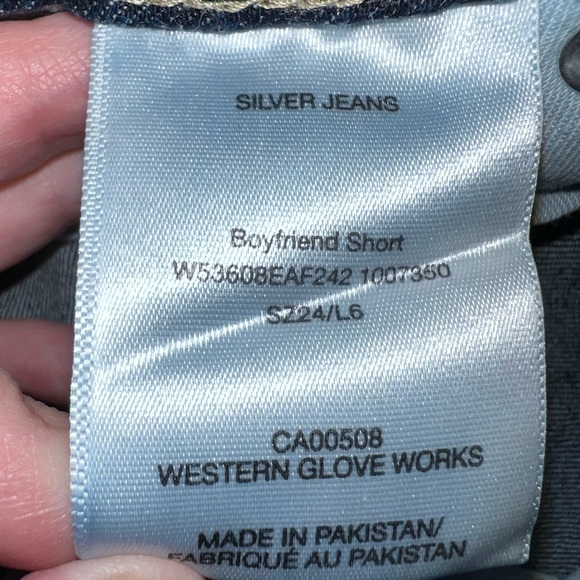 Silver Brand New Boyfriend Mid Rise Shorts - Picture 8 of 13